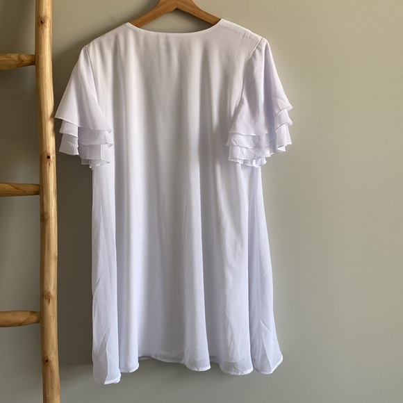 Show Me Your Mumu Disick White Mini Dress Sz Medium NWT - Picture 5 of 6